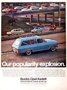 ad for 1967 Buick Opel