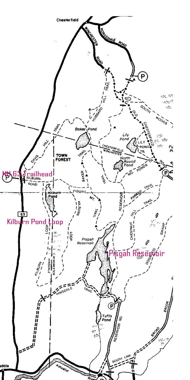 Pisgah trail map